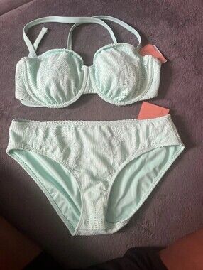 Shade & Shore Olive Green Underwire Bikini Set